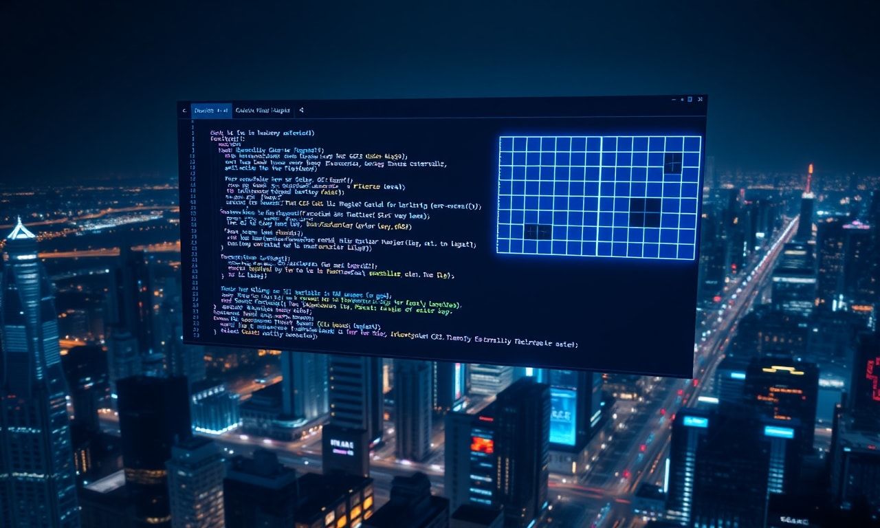 Comparaison visuelle entre une mise en page CSS Grid (grille bidimensionnelle) et Flexbox (flux unidimensionnel) avec des exemples concrets de combinaison